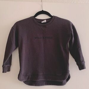 Cotton On Kids “wild and free” crewneck